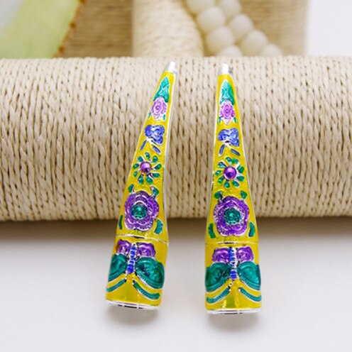 8cm princess nail wrap chinese ancient finger wear for empress queen cosplay accessories qing daynasty hand wear: style 1