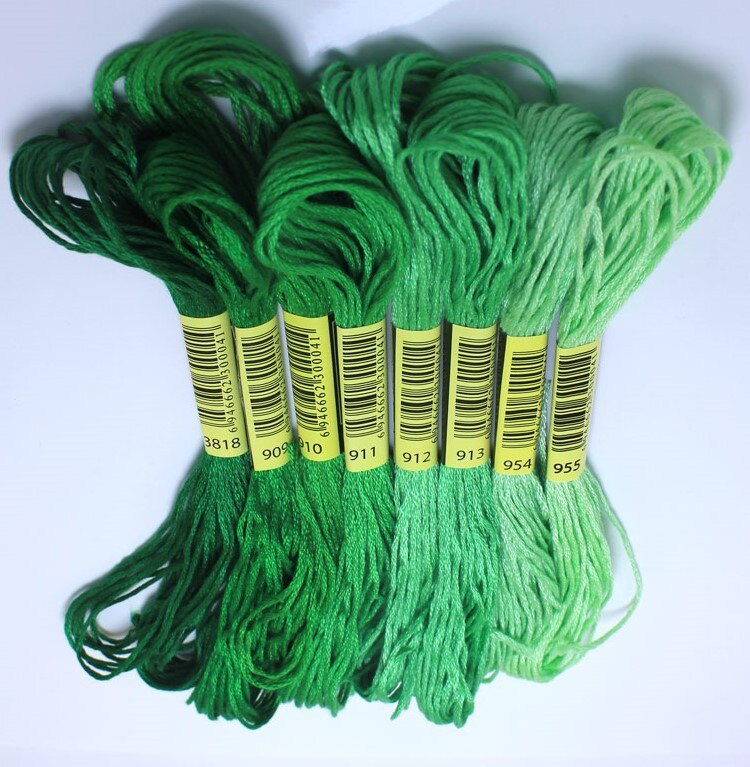 200/100/50 Similar DMC Cross Stitch Cotton Embroidery Thread Floss Sewing Skeins Craft 447 colors available