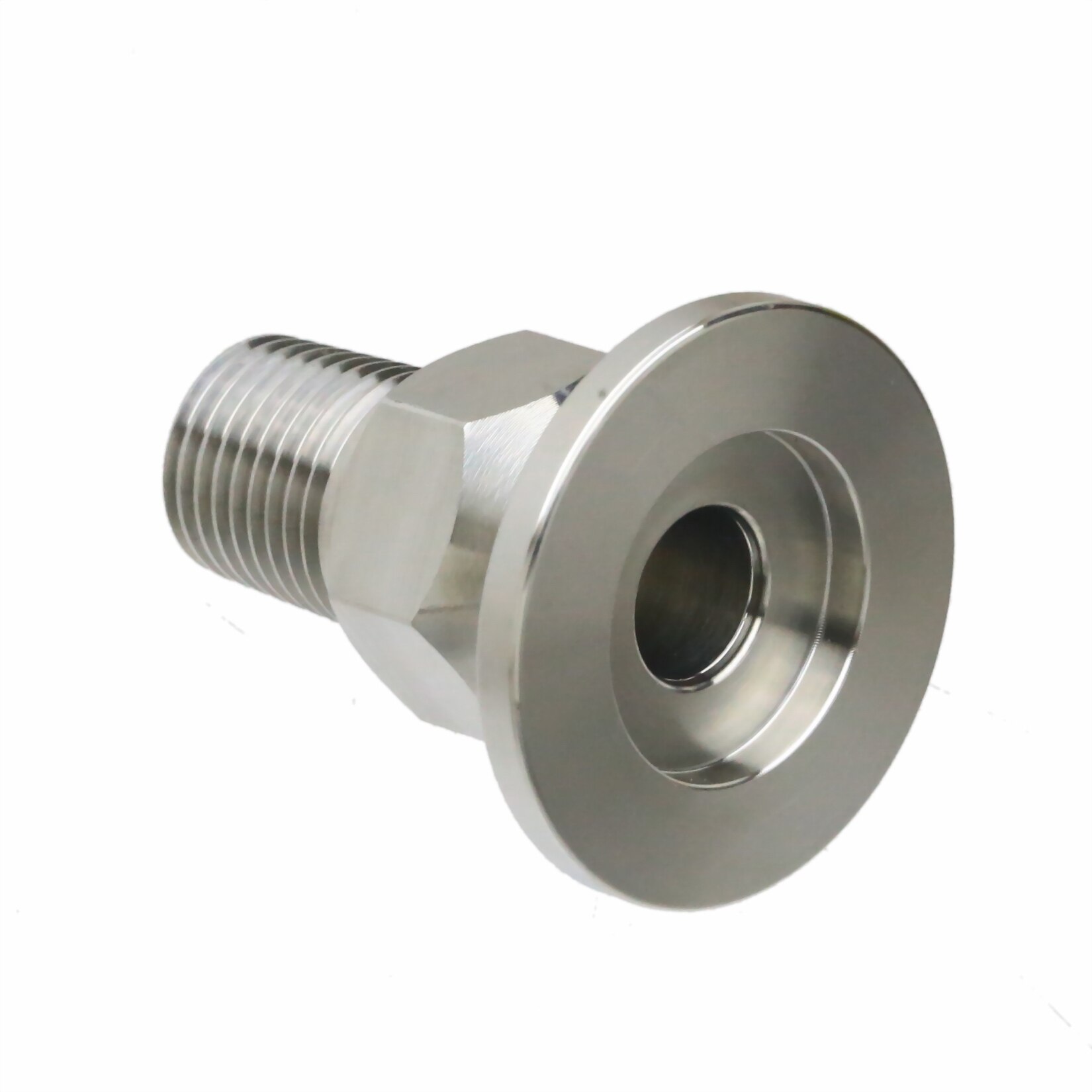 ISO-KF16 (NW/KF-16) to 1/4" inch Female PT Pipe Threads adapter Vacuum Flanges Fitting SS304 Stainless Steel 304