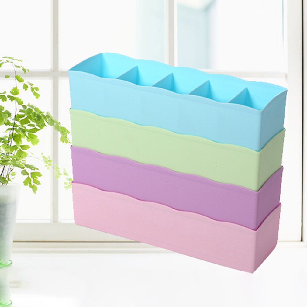 Multifunktions Unterwäsche Socken Kleinen Dinge Lagerung Kasten Kunststoff Abschluss Kasten Fünf Gitter Schublade Schreibtisch Bett Schrank