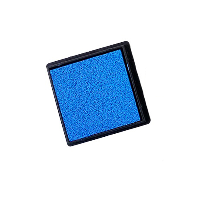 50 Stks/partij Mini Stempel Stempelkussen Kleur Inkt Pad Stempelkussen Voor Diy Stempelen Werk Vingerafdruk Stempelkussen: blue 4cm
