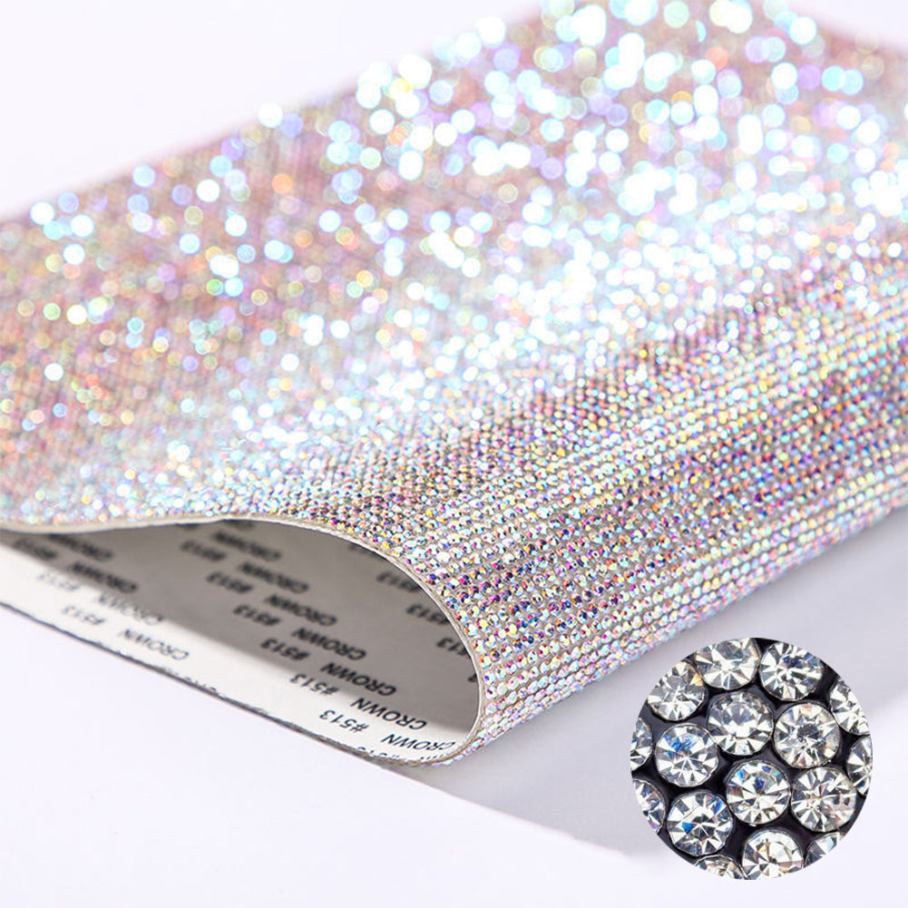 Zelfklevende Strass Sticker Tape Vel Trim Glitter Crystal Ribbon Gem Stickers voor DIY Auto Telefoon Schoenen Kleding Decor