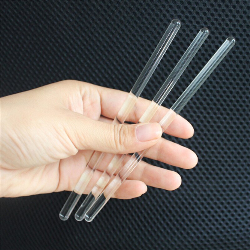 15CM Lippenstifte Glas Rühren Stange Runde Kopf transparent Glas Rühren Bar Feste Länge 15cm Lippenstift Rühren Stock Werkzeug p13