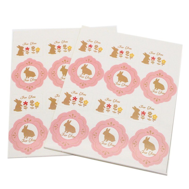 ! lucia crafts multi option seal sticker papieren label taartverpakking verpakkingslabel  i0429: 2 vellen 24 stuks