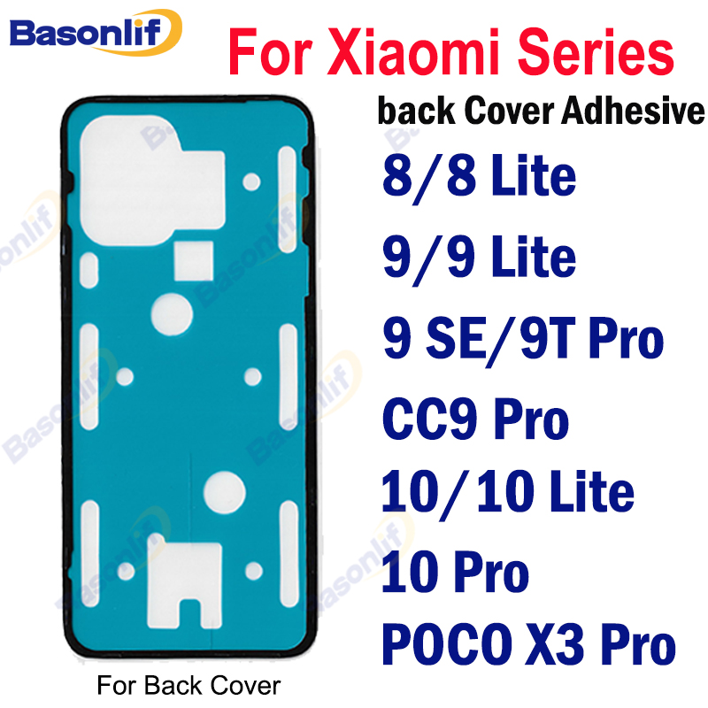 Back Cover Waterproof Adhesive For XiaoMi Mi 10 CC9 Pro 9 8 Lite SE 9T Pro POCO X3 Pro Series Rear Sticker Replacement Glue