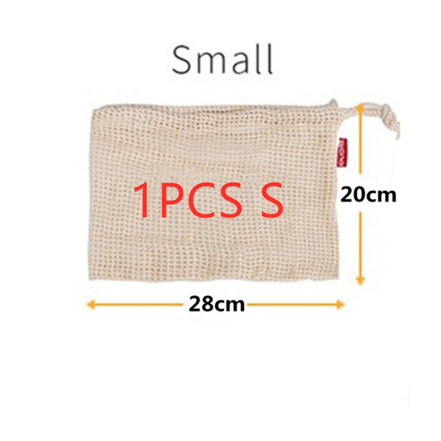 Cotton Mesh Vegetable Produce Bag Vegetable Storage Plant Fibre Pastoral Plant Fiber: 1