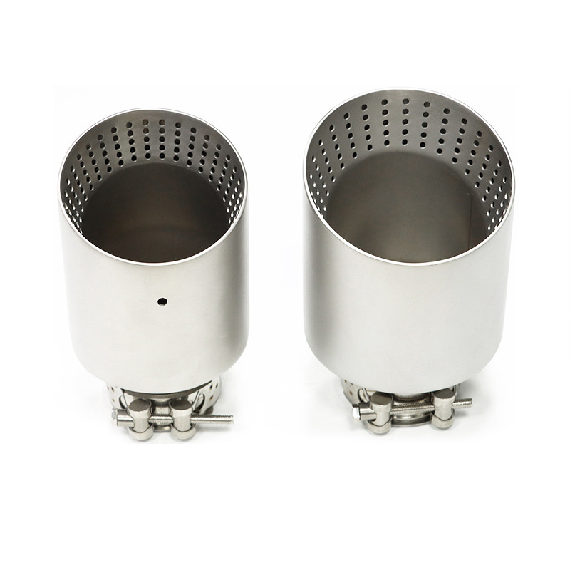 1 PC Punta del silenziatore di scarico per VW MK7 golf 7 golf R GTI Punta di scarico in acciaio inossidabile opaco 51mm 54mm 57mm 60mm 63mm Ugello marmitta