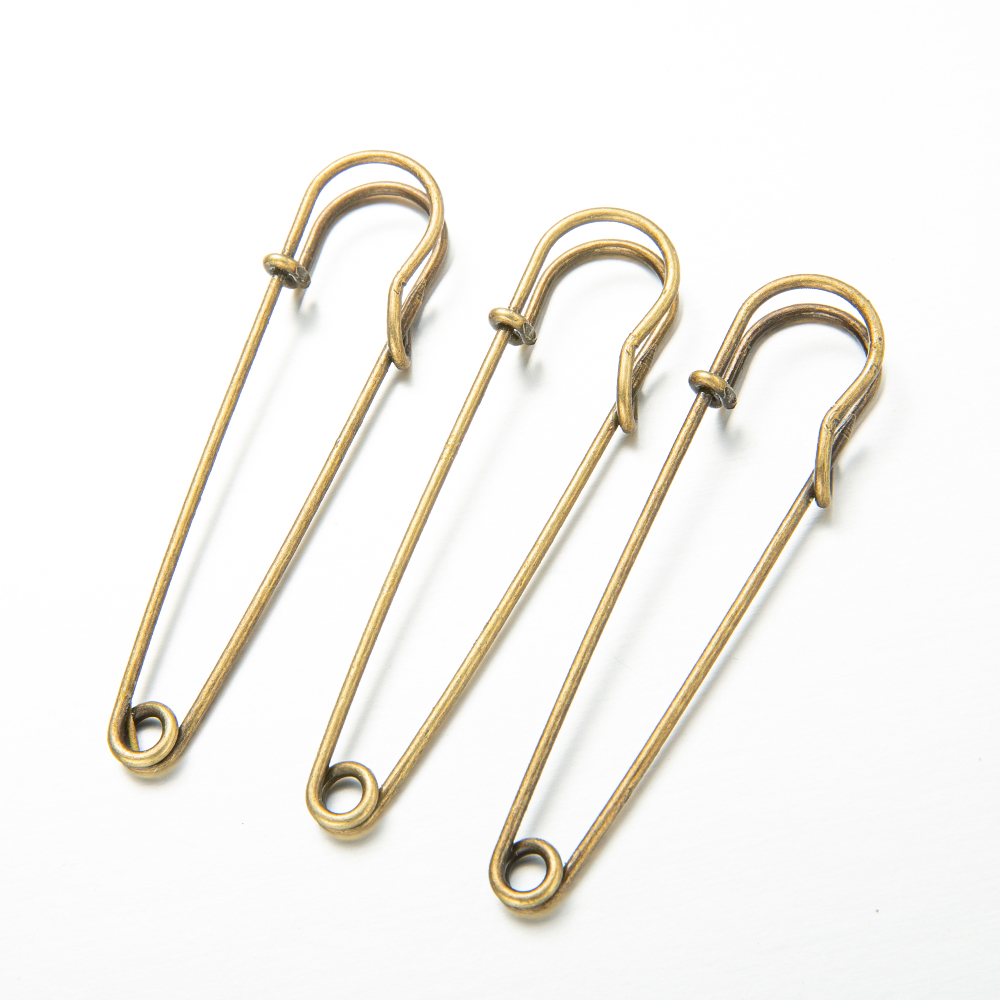 20Pcs Large Bright Metal Safety Pins Blankets Crafts Skirts Kilts Brooch Fasteners Jewellery Classic Accessories DIY Supplies: M / Navy