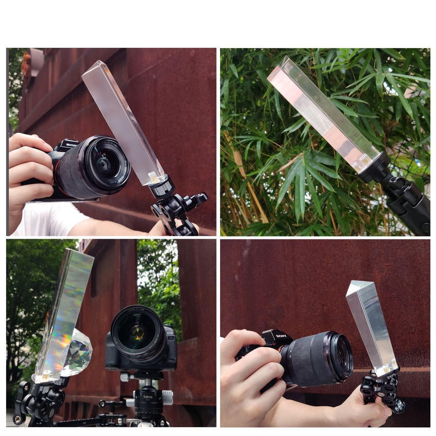 Photographie prisme avec 1/4 ''vlogeur photographie boule de cristal verre optique magique Photo boule photographie Studio accessoires