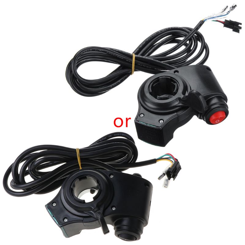 1 Set Elektrische Voertuig Voltage Display Schakelaar Handvat Vinger Duim Gas Scooter Met Power Led Display Handvatten Voor E-