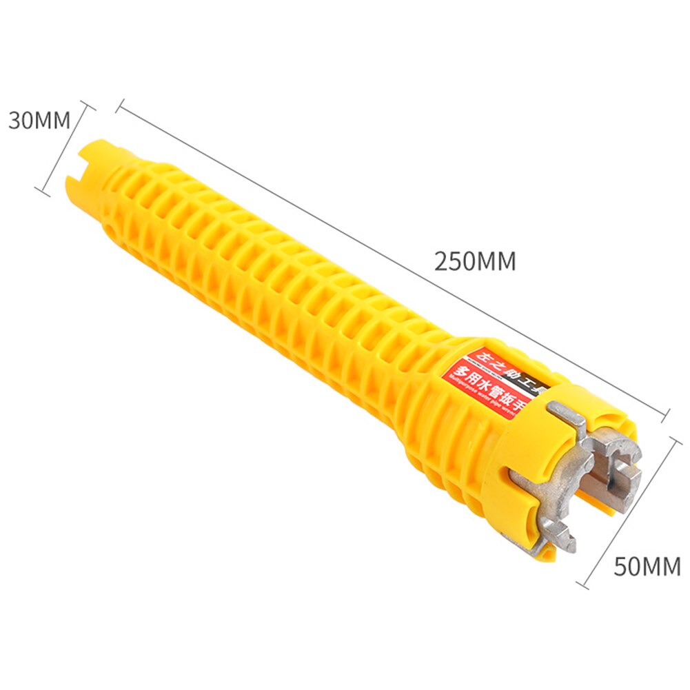 Wrench 8 In 1 Faucet And Sink Installer Double Head Water Pipe Spanner Multi-purpose Wrench Plumbing Toilet Bath Tool