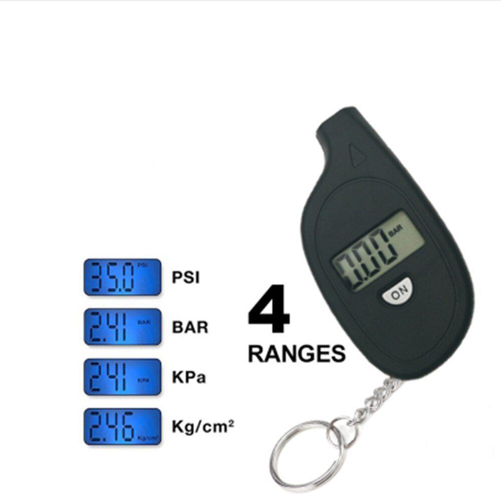 Bärbar digital bilhjul däcktrycksmätare test bil motorcykel däcktrycksmätare lcd display tester 5-100 psi
