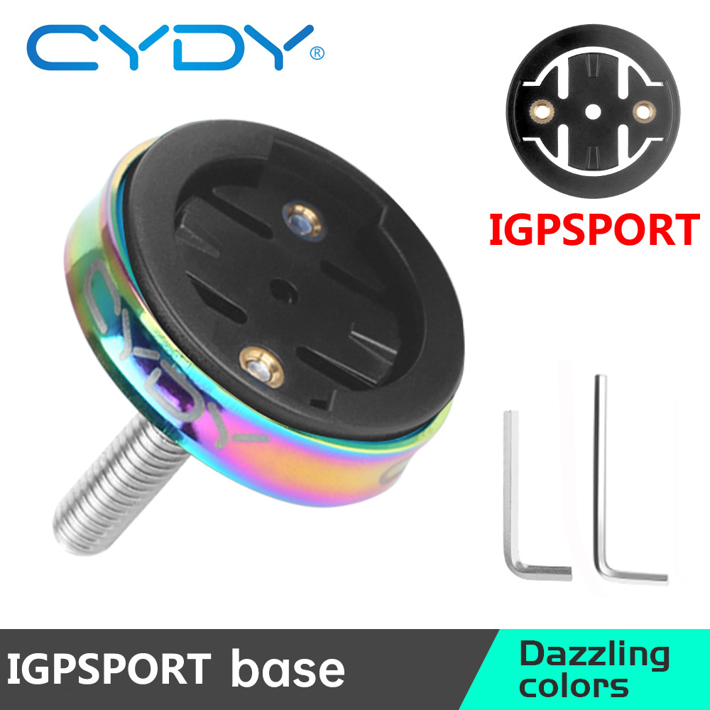 CYDY-Support de vélo pour Garmin, Bryton Rider 420, Wahoo XOSS, IGPSPORT, lumière d'ordinateur de vélo, support de route VTT, GPS, accessoires de vélo: Marron
