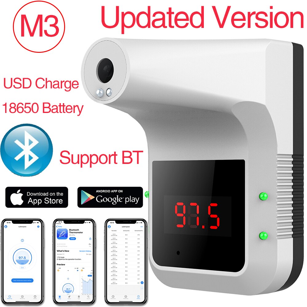 7 Types Non-Contact Infrared Temperature Measurement Body infrared Temperature Meter Home Office Wall Digital Temperature Tool: M3