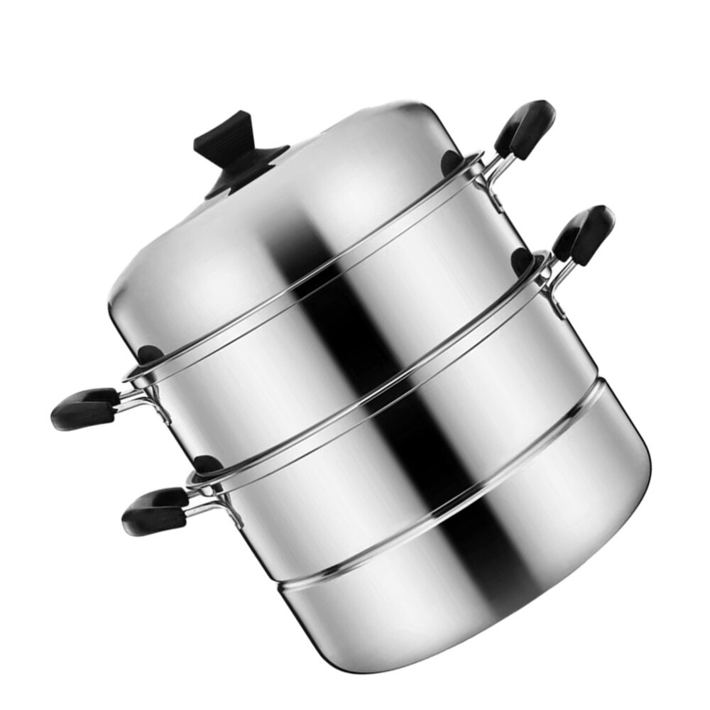 1pc Stainless Steel Steamer Multifunctional Steam Pot for Home Restaurant Hotel