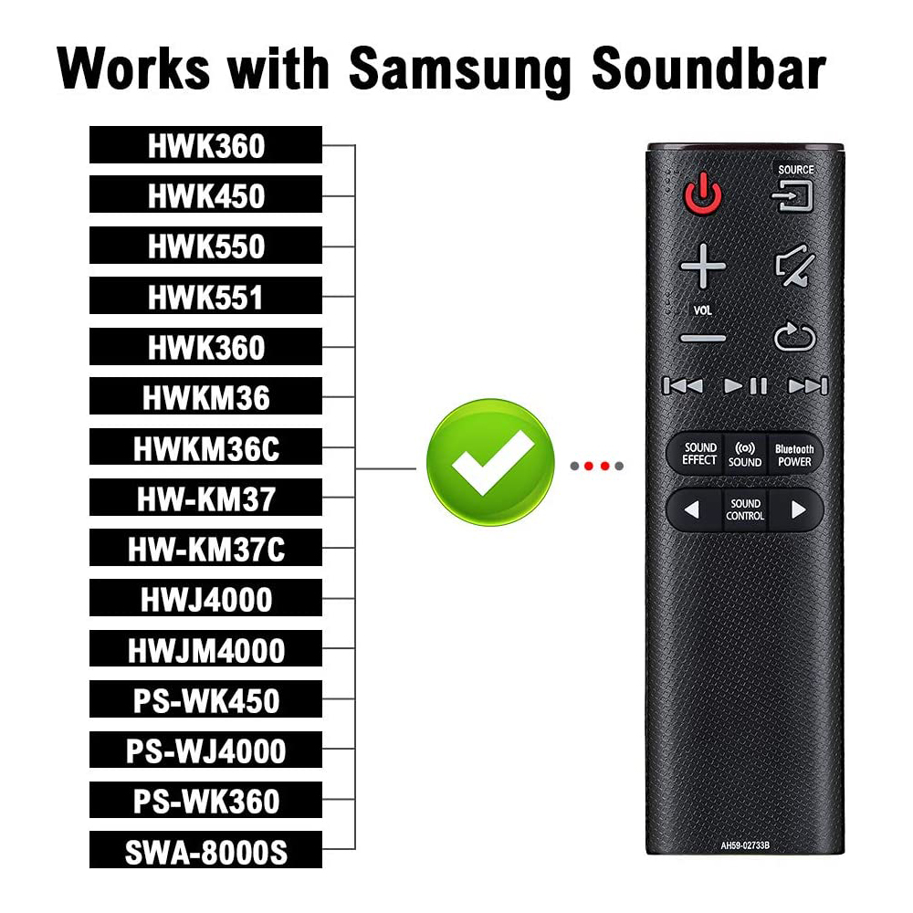 Système de barre de son à distance pour Samsung, AH59-02733B, recharge HW-J4000, , HWJ4000, HWJM4000, HW-K360, HW-K450, PS-WK450, AH59-02547B