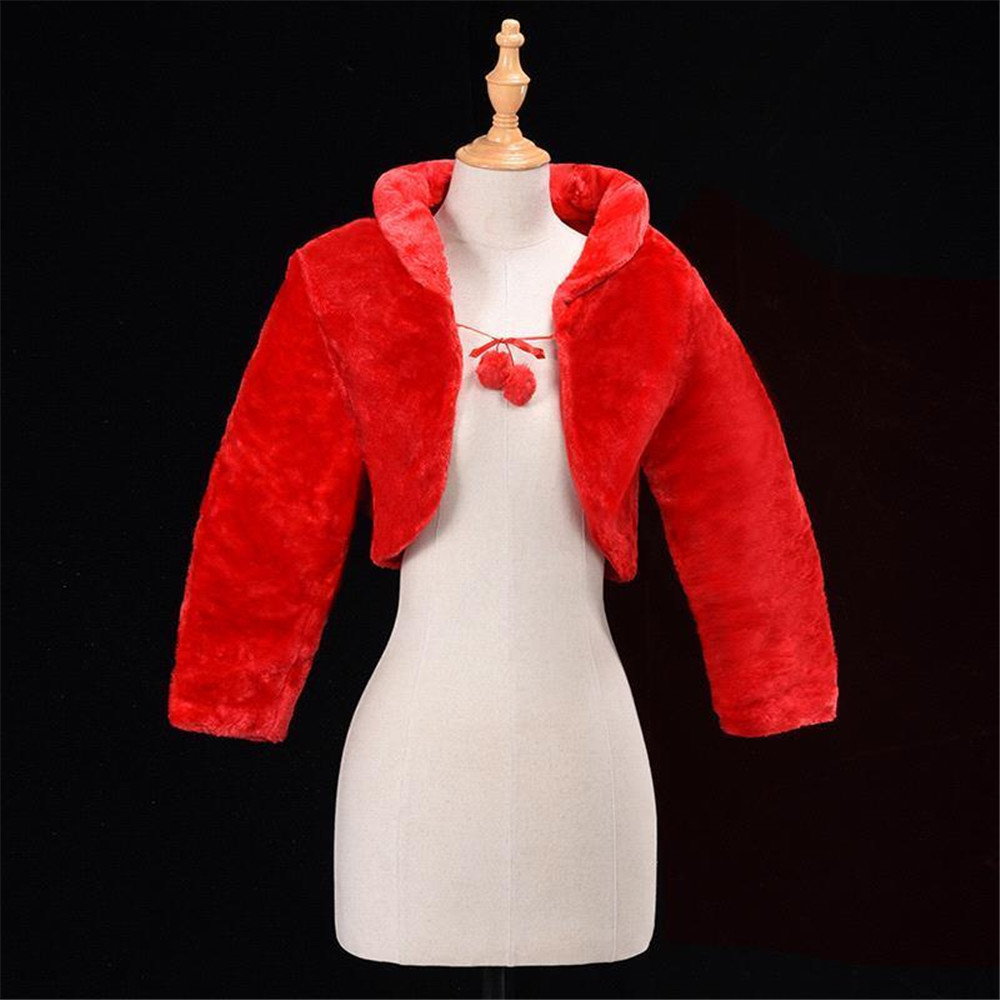 Robe de mariée en fausse fourrure pour femme, couleur ivoire blanc, manteau, châle, Cape, accessoires de mariage, automne hiver: 1276 as photo