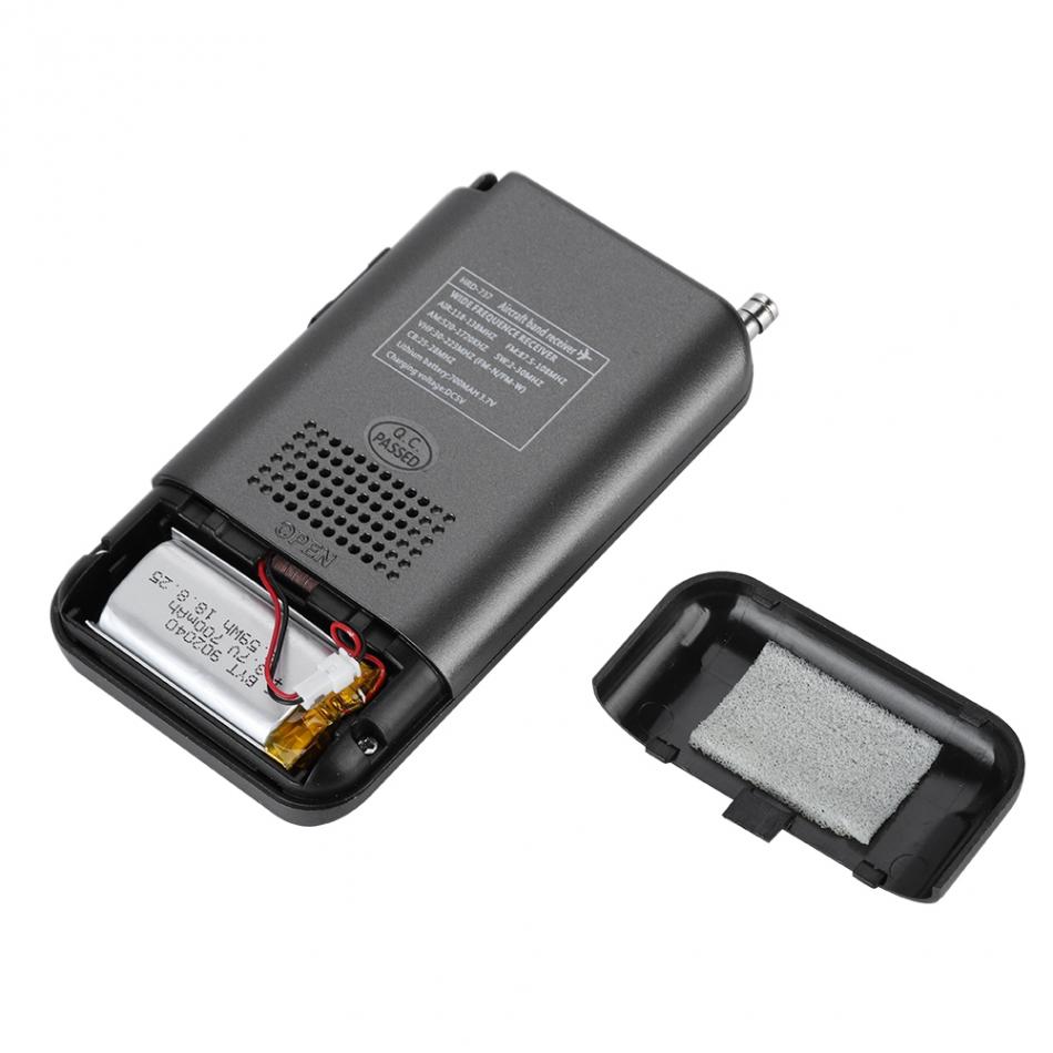 2022 Aircraft FullBand VHF Radio Portable FM AM SW Radio VHF CB 30-223MHZ 25-28MHZ Air 118-138MHZ with Dual Alarm Clock