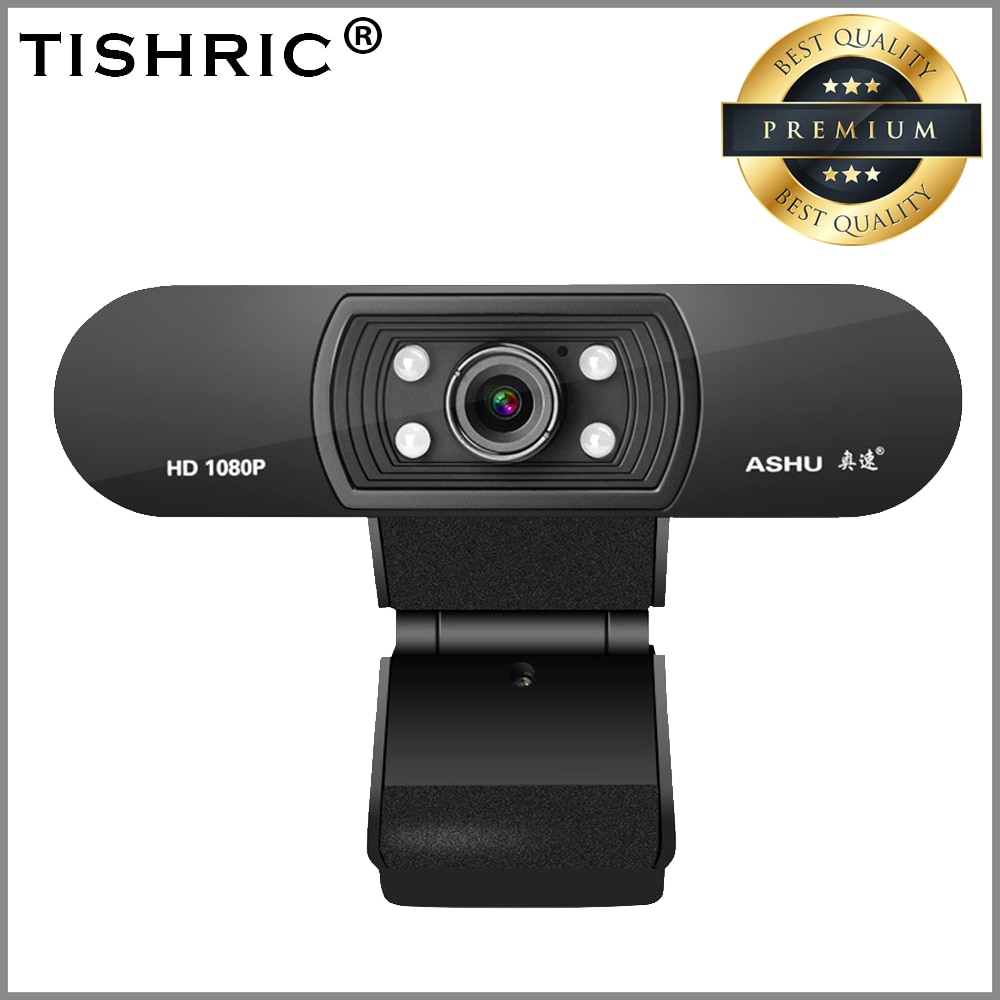 Tishric Web Camera Met Microfoon Ashu H800 Usb 2.0 Webcam Full Hd 1080P Video-opname Webcam Voor Live-uitzending video Call