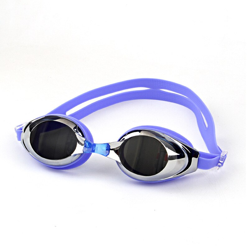 Electroplating Goggles Comfortable Anti-fog Waterproof Adult Swimming Goggles Profession Athletic Multi-color Goggles: Blue  Electroplated