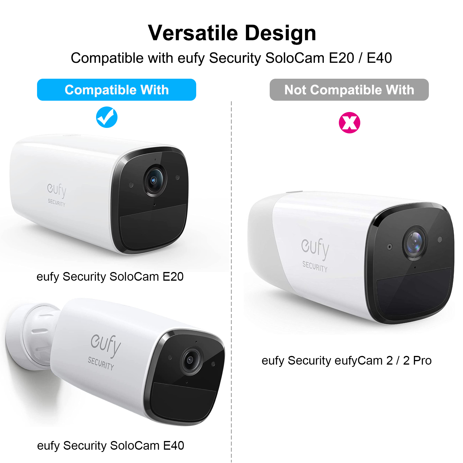 Wasserdichte Silikon fallen für Eufy E20 E40 Sicherheit Kamera Schutzhülle Haut Ich bin Freien UV-Beständig Kamera Zubehör