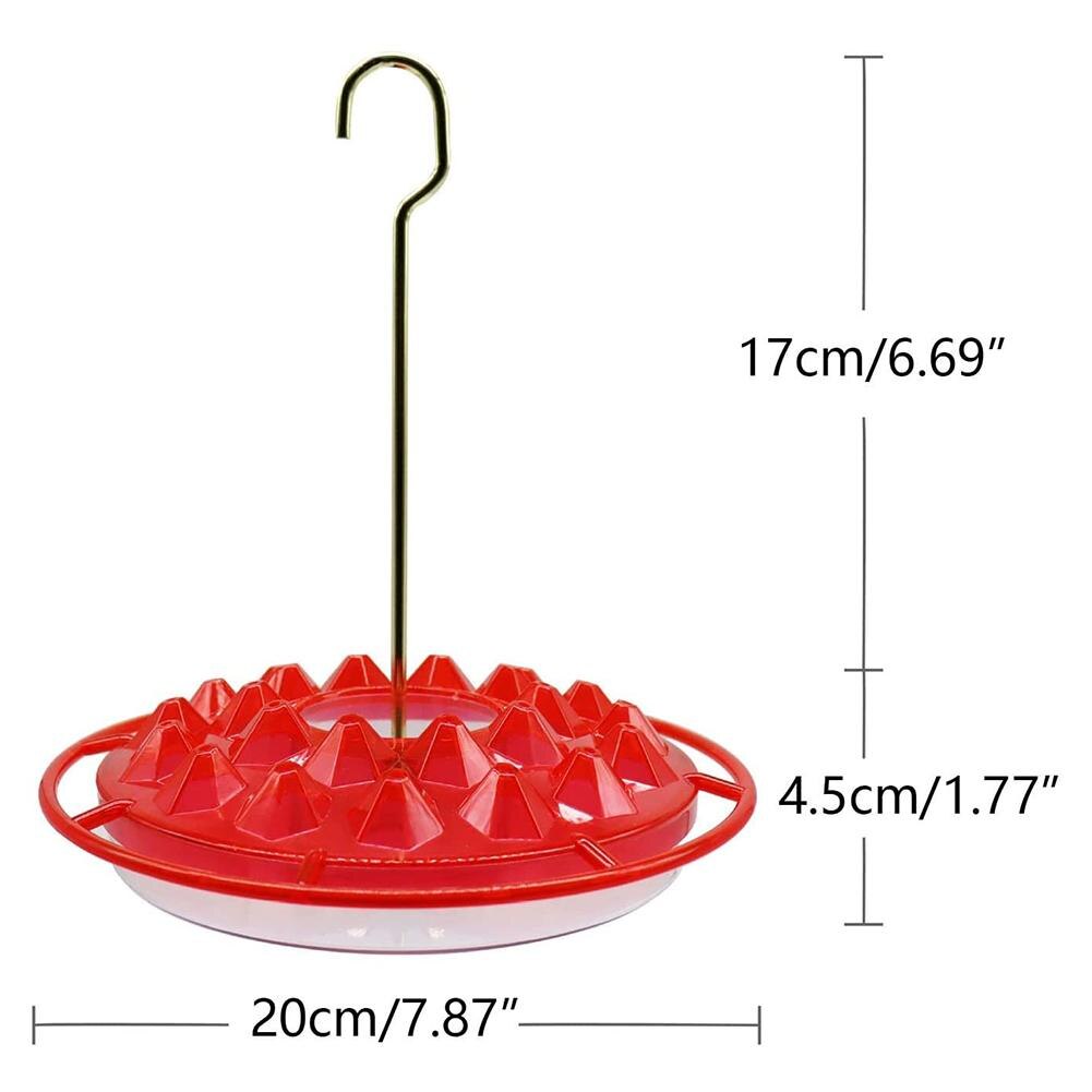 Hanging Hummingbird Feeder Wild bird feeder With Hook Outdoor Round Bird Feeder For Yard Garden Decoration