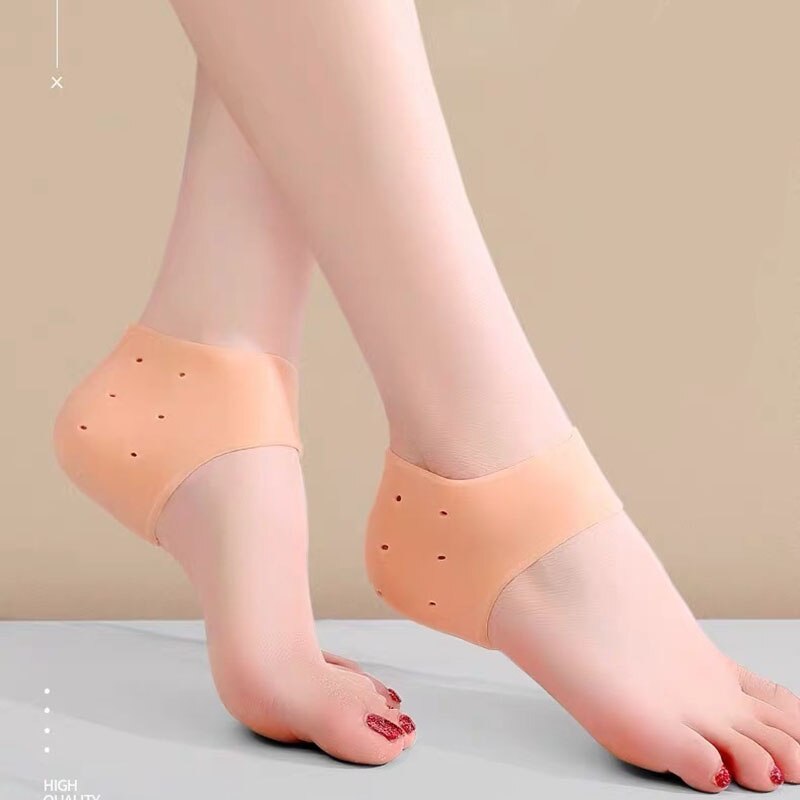 2 Pieces Heel Protector Protective Sleeve Heel Spur Pads for Relief Plantar Fasciitis Heel Pain Reduce Pressure on Heel