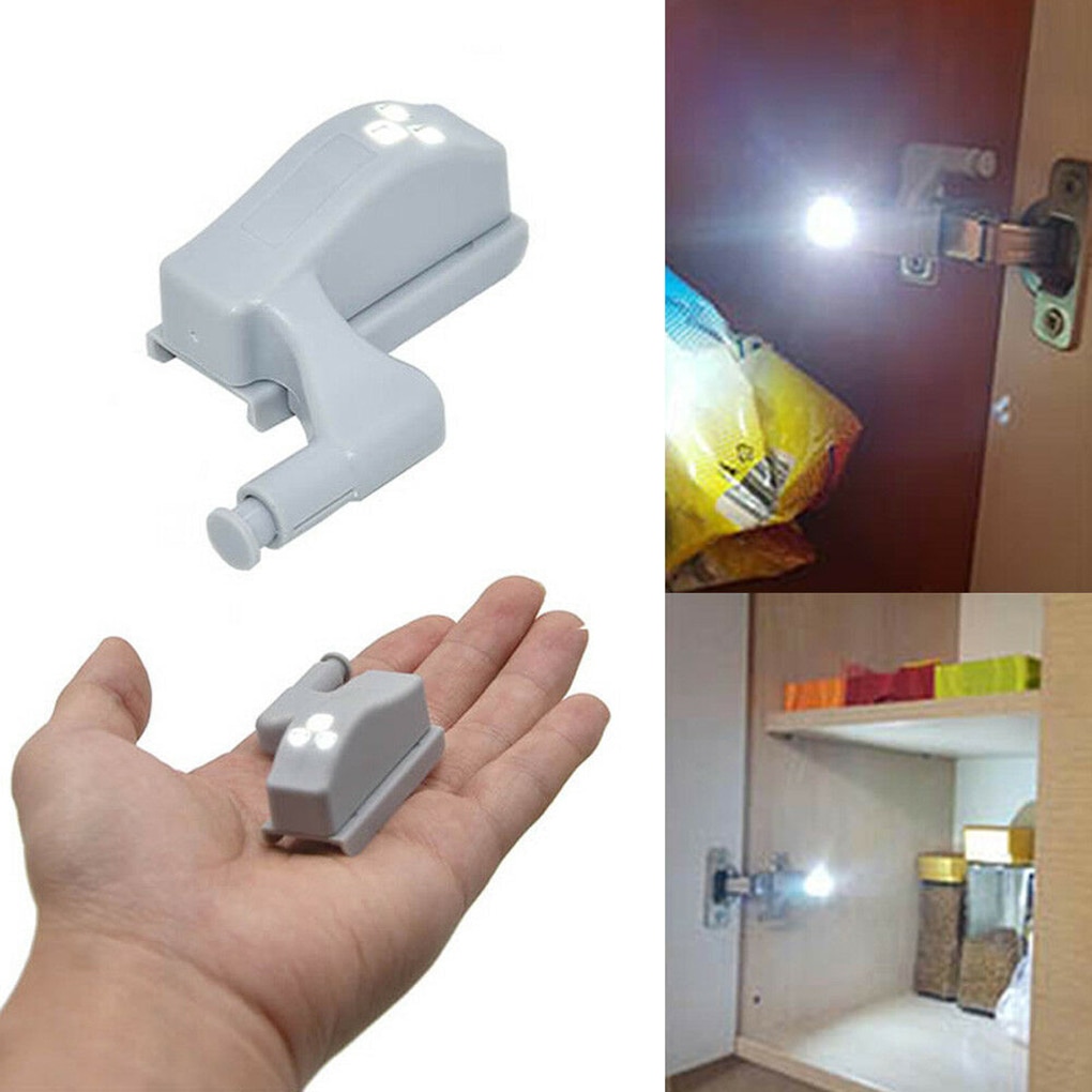2/5/6/10 stk ledet smart touch induktionskabinet lys skab indvendigt hængsel lampe sensor lys natlys til skab garderobe