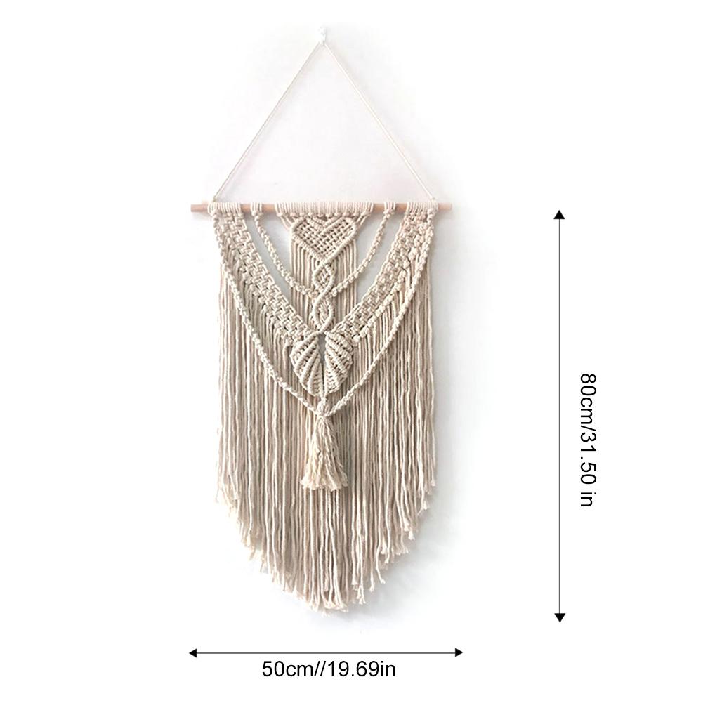 Macrame Woven Wall Hanging Chic Bohemian Home Geometric Art Decor Beautiful Apartment Dorm Room Decoration