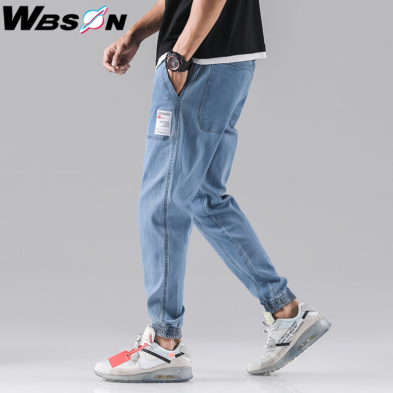 Wbson mænd jeans mænd mode mænd baggy slim jeans mænd jogger jeans jeans mænd cargo jeans syg 2307