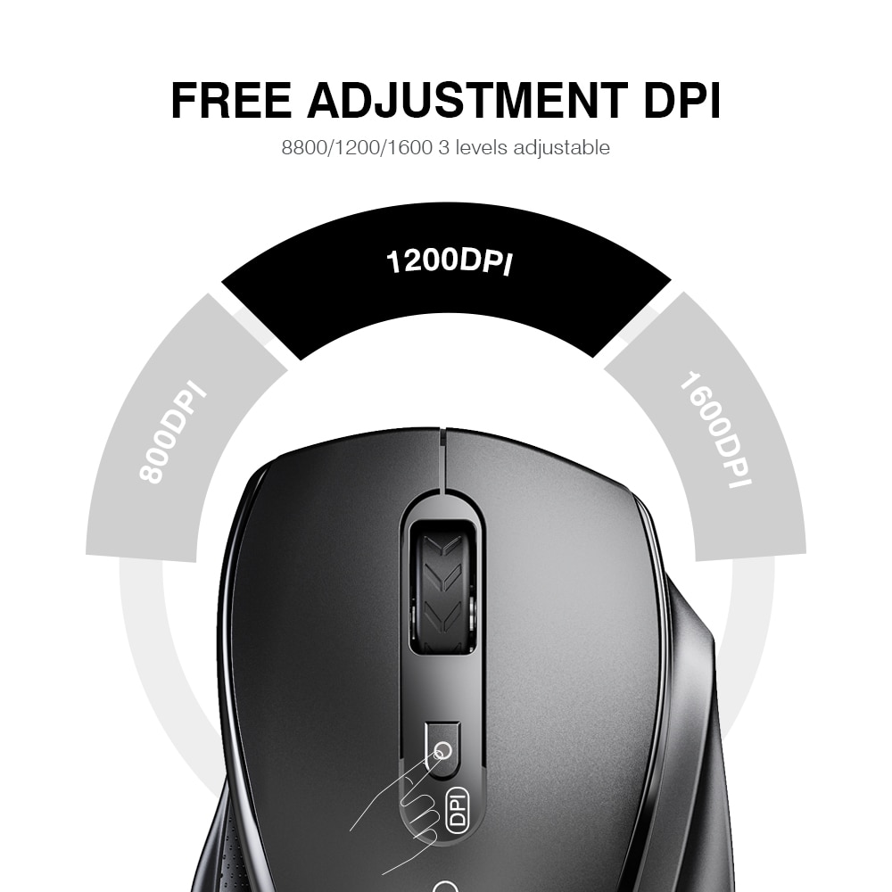 Drahtlose Maus USB Computer Maus Stille Ergonomische Maus 1600 DPI Optische Mause Gamer Geräuschlos Mäuse Wireless Für PC Laptop