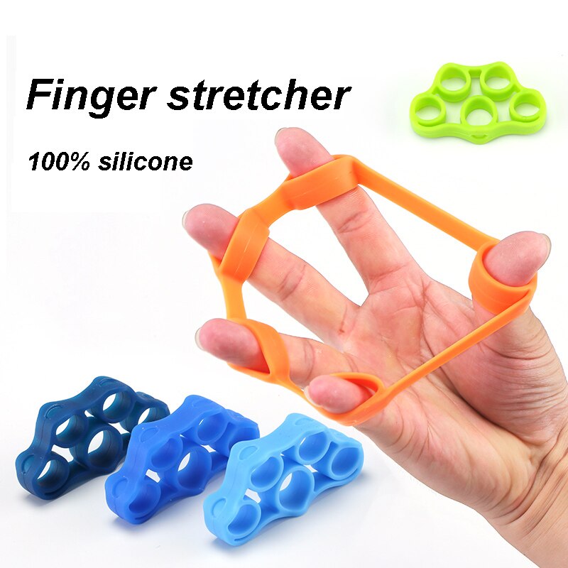 1 or 2 pcs Finger Stretcher Hand Resistance Bands Hand Extensor Exerciser Finger Grip Strengthener Strength Trainer Gripper Set