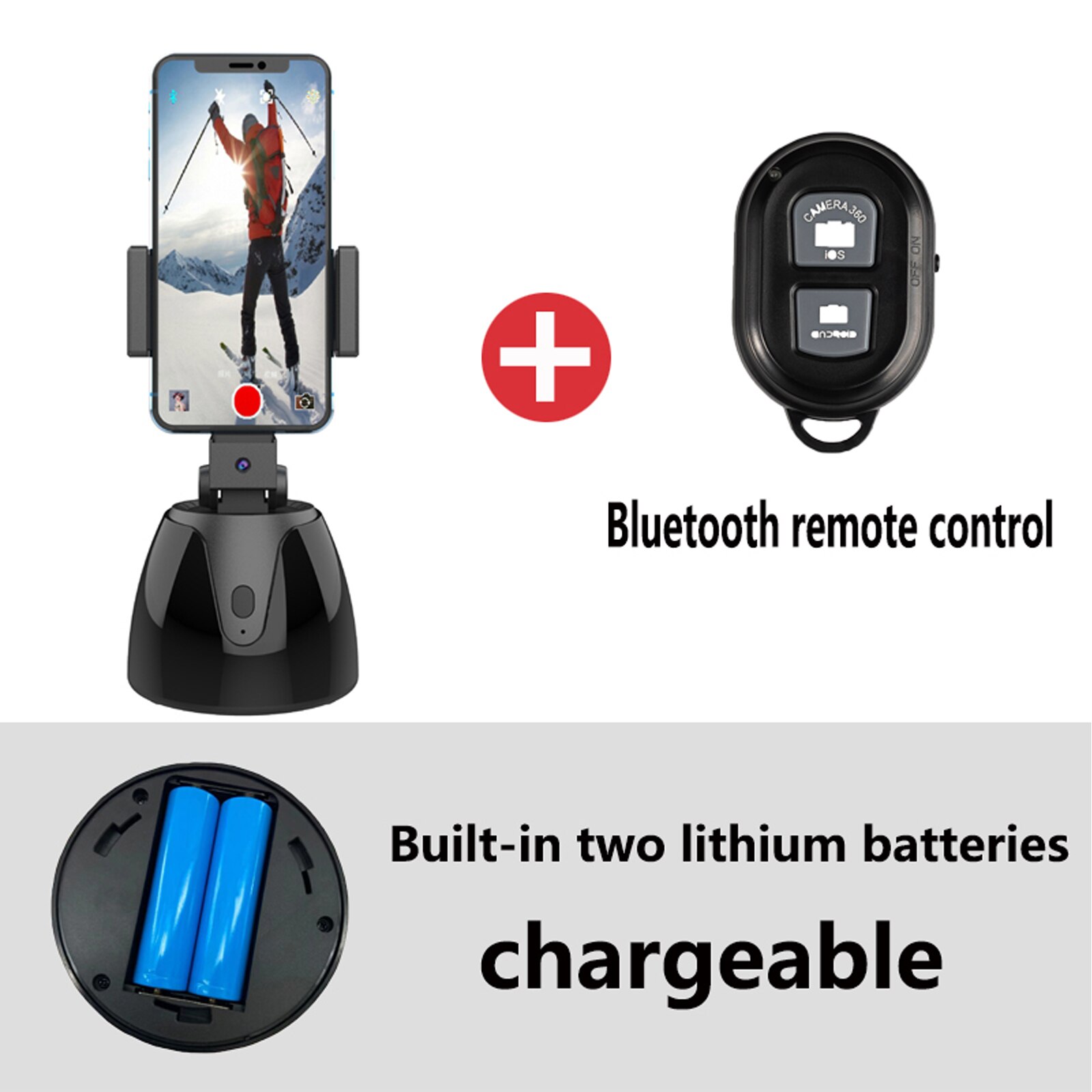 Bluetooth Selfie Stick 360° Draaibaar met Statief - Mode Vibes