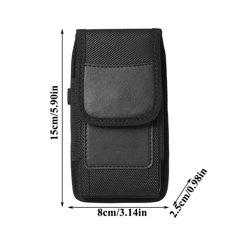 Telefon Tasche Tasche fallen für Moblie Telefon Gürtel Clip Halfter Taille Abdeckung Beutel Telefon Tasche Hängen Taille Tasche Karabiner Schwarz lagerung: L