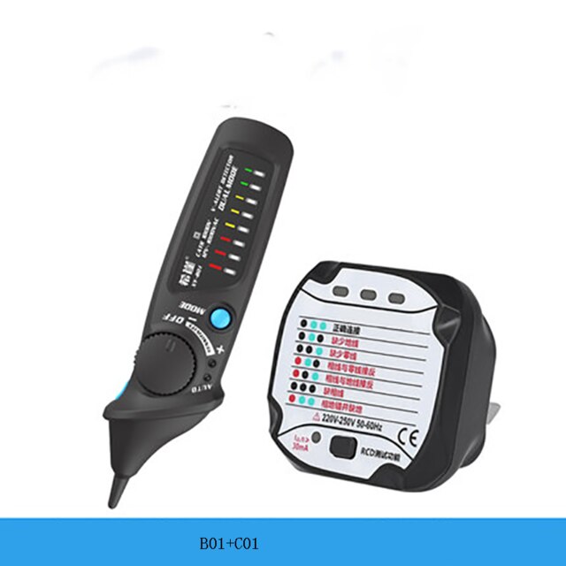 Digital Clamp Meter Zero live Wire Induction Electric Pen, Smart Electric Pen, Dual-Mode Voltage Probe Pen, Multi-Function Circ: Electroscope tester