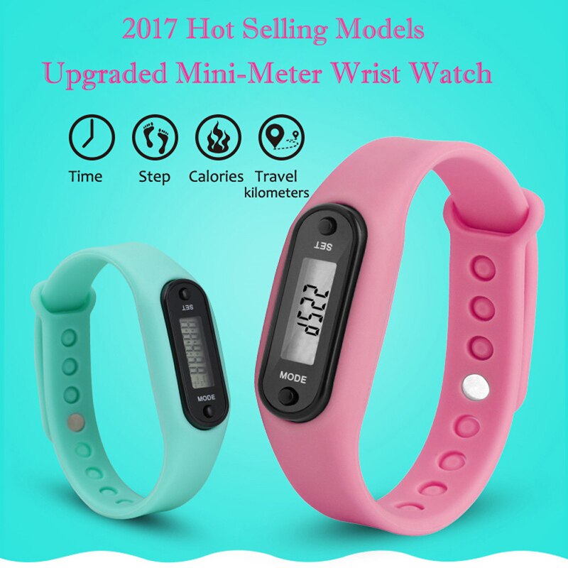Fitness Tracker LCD Silicone Wrist Pedometer Run Step Walk Distance Calorie Counter Wrist Adult Sport Multi-function polar Watch