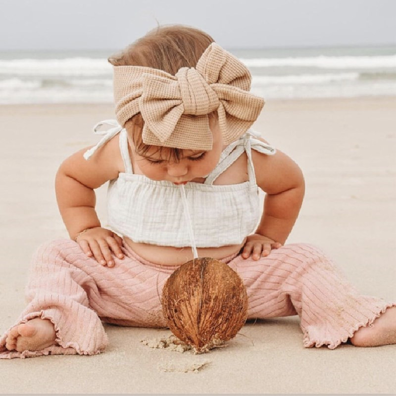 Knit Bow Baby Hoofdband Voor Kind Strik Hoofddeksels Kabels Tulband Voor Kinderen Elastische Headwrap Baby Haar Accessoires