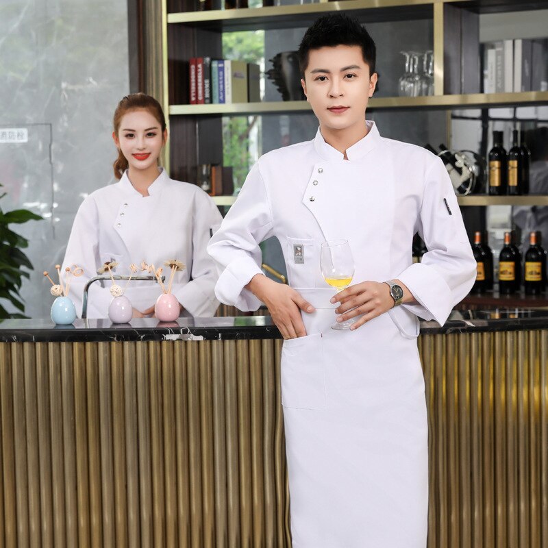 Restaurant Clothes The Chef Uniform Man Long Sleeve Hotel Restaurant Catering For Western Kitchen Chef's Qiu Dong Outfit