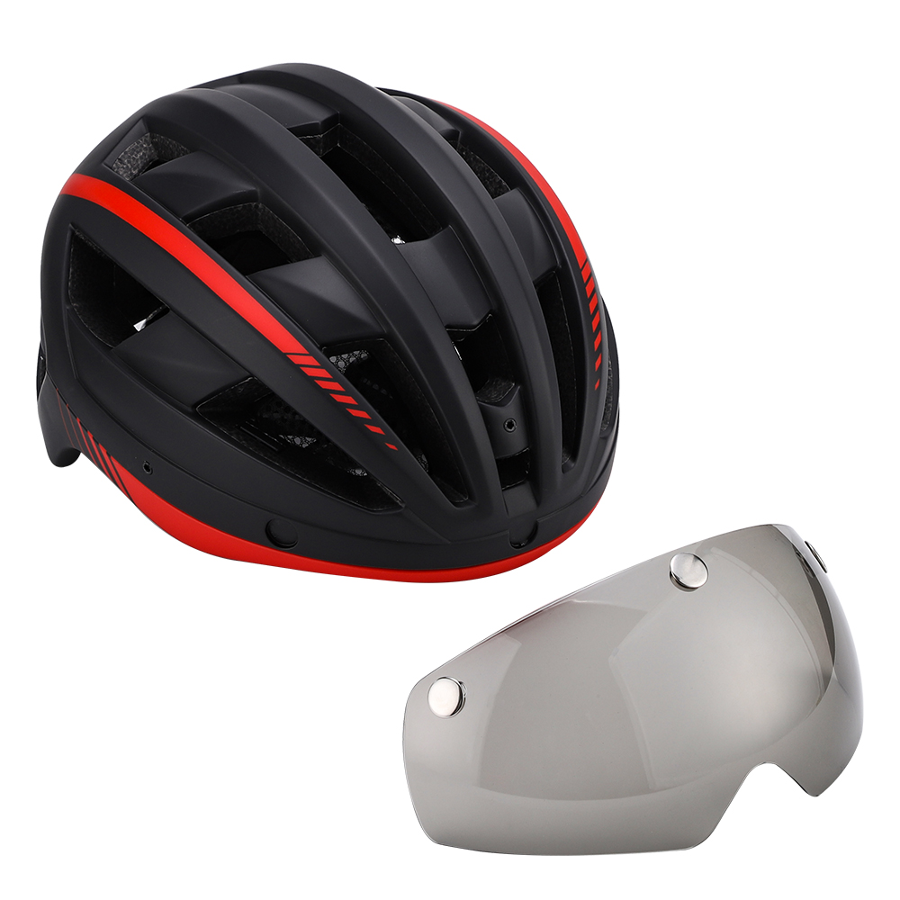 MTB Cycling Helmet XC Off-road Road Mountain Bike Bicycle Helmets With Sun Visor and Goggles for Men women Cycling sports helmet