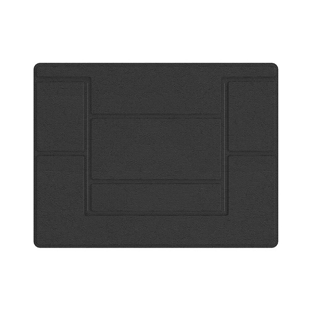 Onzichtbare Laptop Adhesive Stand Vouwen Verstelbare Beugel Draagbare Tablet Houder voor iPad MacBook Lenovo Samsung Laptops: Black