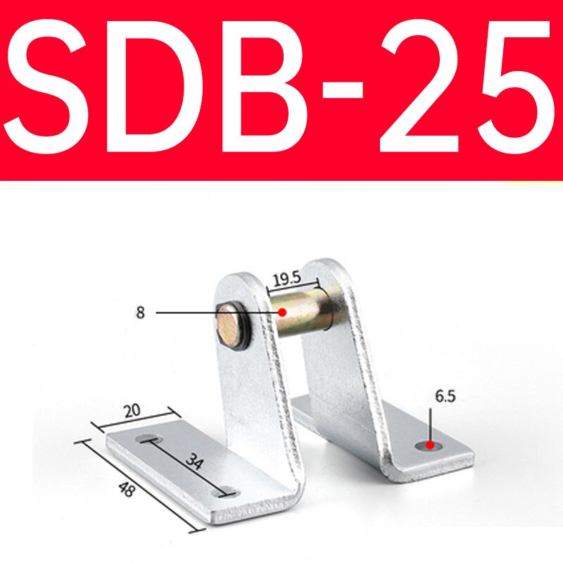 1 stk mal/ma standard sdb beslag pneumatisk luftcylinder monteringsstativ type sdb 16-20-25-32-40: Sdb -25