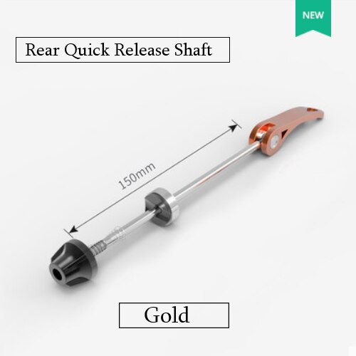 Wheel Hub Quick Release QR Front Rear Axle Skewer Bicycle Skewers Ultralight Quick Release Skewers for MTB Road Bike: Gold-R