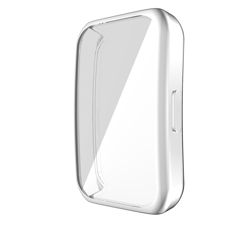 Soft Protective Case For Huawei Honor Band 6 Watch Cover Plating Shell Full Screen Protector For Honor Band 6 Bumper Accessories: Silver