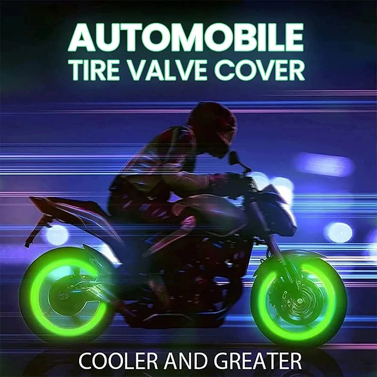Bouchons de Valve lumineux Fluorescent rouge nuit brillant voiture moto roue de vélo style moyeu de pneu bouchon universel décor