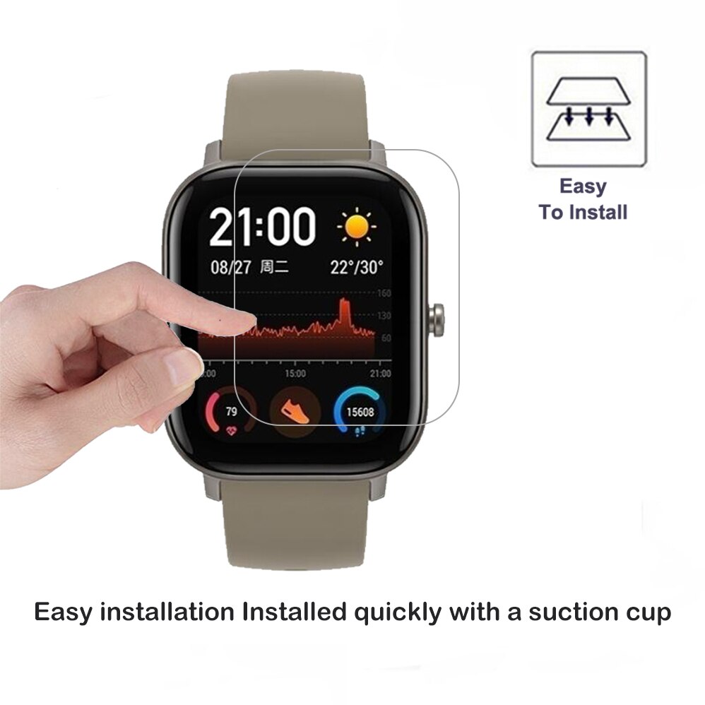 3 paquets de Film Hydrogel TPU souple et transparent, pour Huami Amazfit GTS Smartwatch, protecteur d'écran, Film étanche anti-rayures, pas du verre