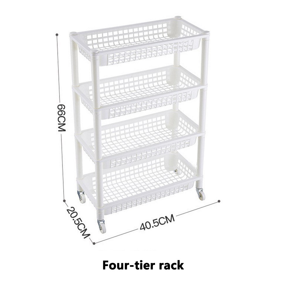 Detachable Plastic Durable Storage Rack Removable Storage Shelf Kitchen Bedroom Bathroom Makeup Living Room Storage Rack: 2