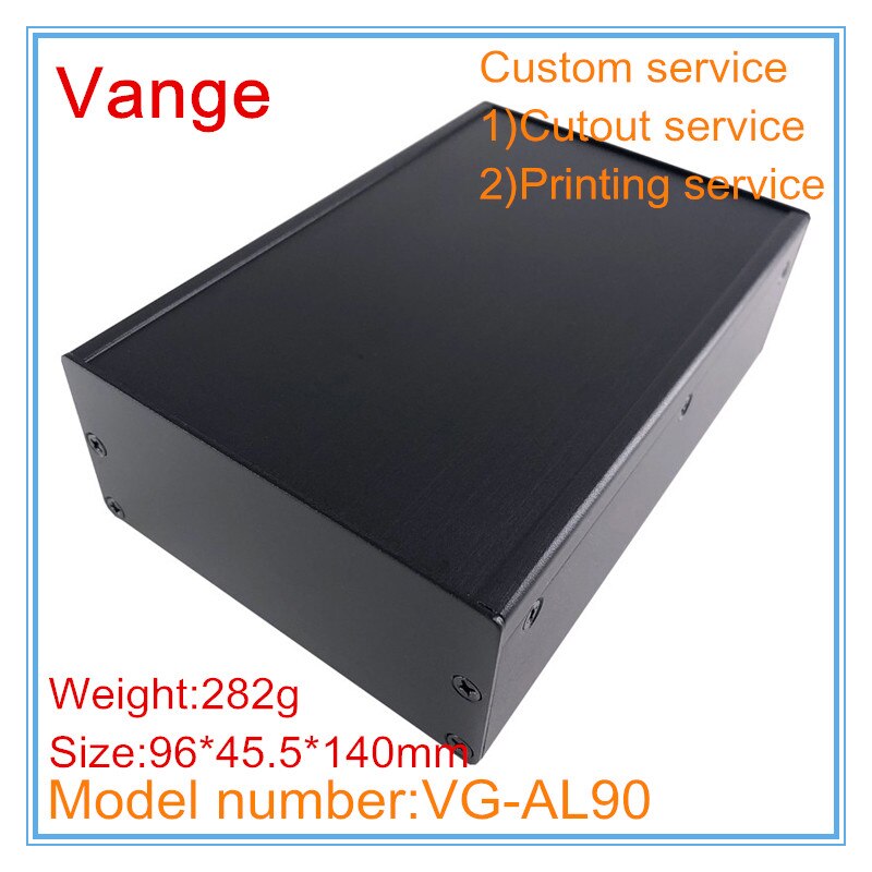 1pcs/lot split extruded project metal housing 96*45.5*140mm 6063-T5 aluminum enclosures diy cases shell for electronics module