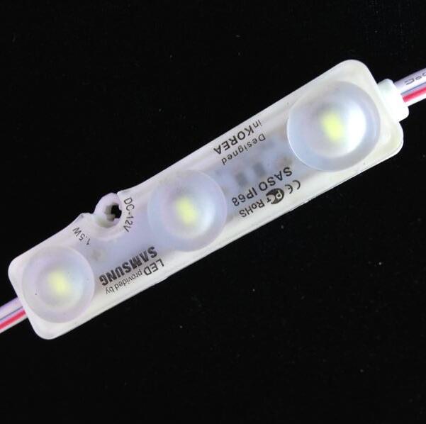 Module LED d'injection 12V avec lentille, étanche IP68 5730 W, panneau led blanc, boutique, bannière, lettres, puce Samsung SMD 1.5 3 LED