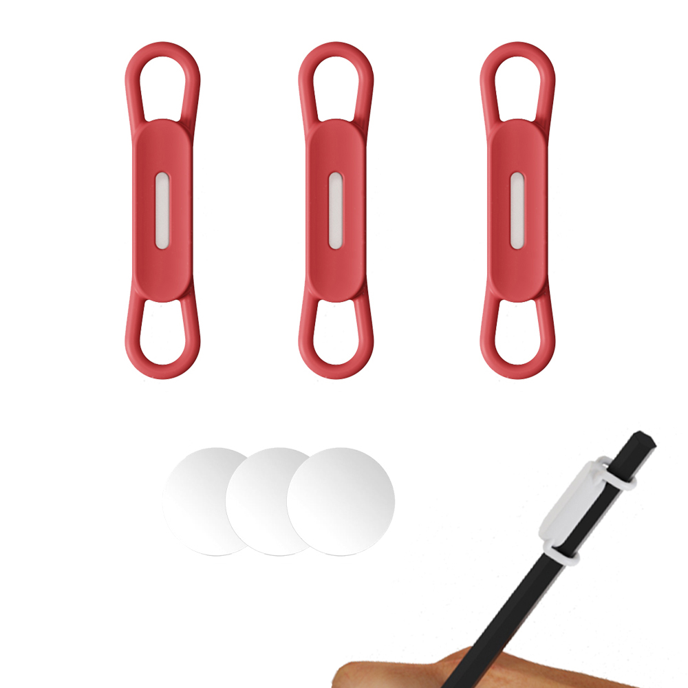 Magnetischer Stifthalter, verstellbarer Stifthalter aus Silikon für Schreibtisch, Kühlschrank, Whiteboards, Büro-Schreibtischzubehör: Khaki