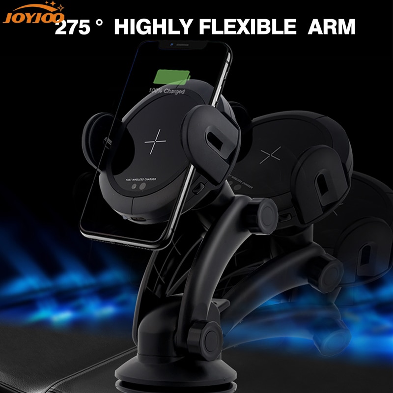Supporto per telefono caricabatterie per auto Wireless 15W per iphone Dock di ricarica rapida per huawei AutoClamping